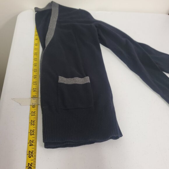 Vintage Old Navy Womens Y2K Button Front Cardigan Size M Blue Academia Preppy - Picture 8 of 11